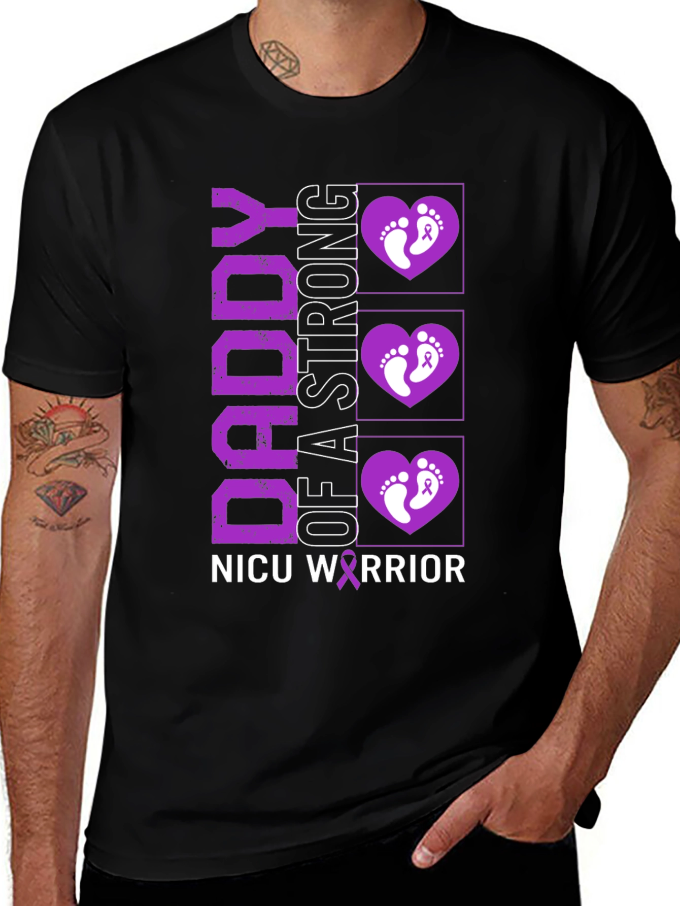 NICU Warrior Dad T-Shirt
