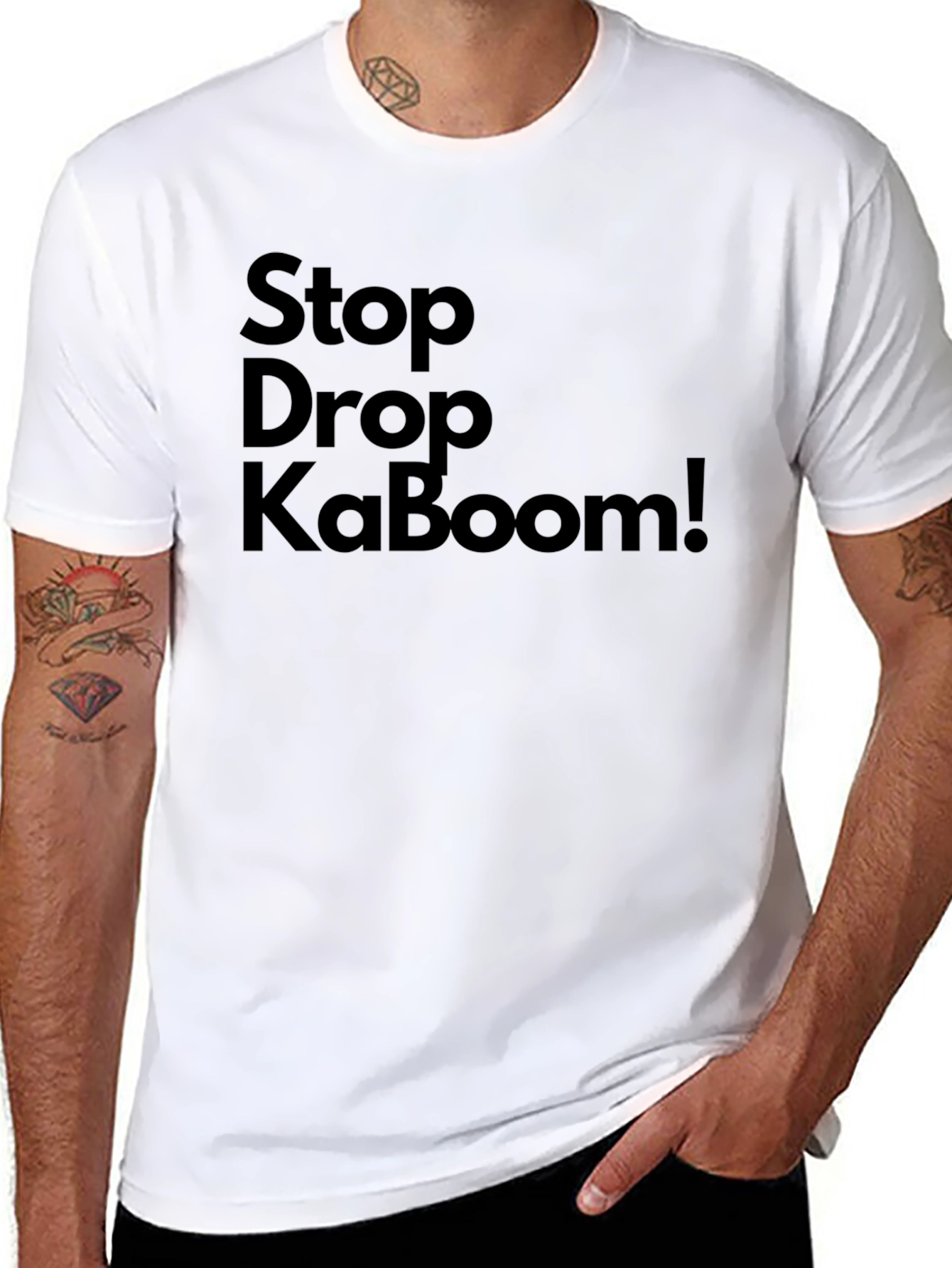 Stop Drop KaBoom! Graphic Tee