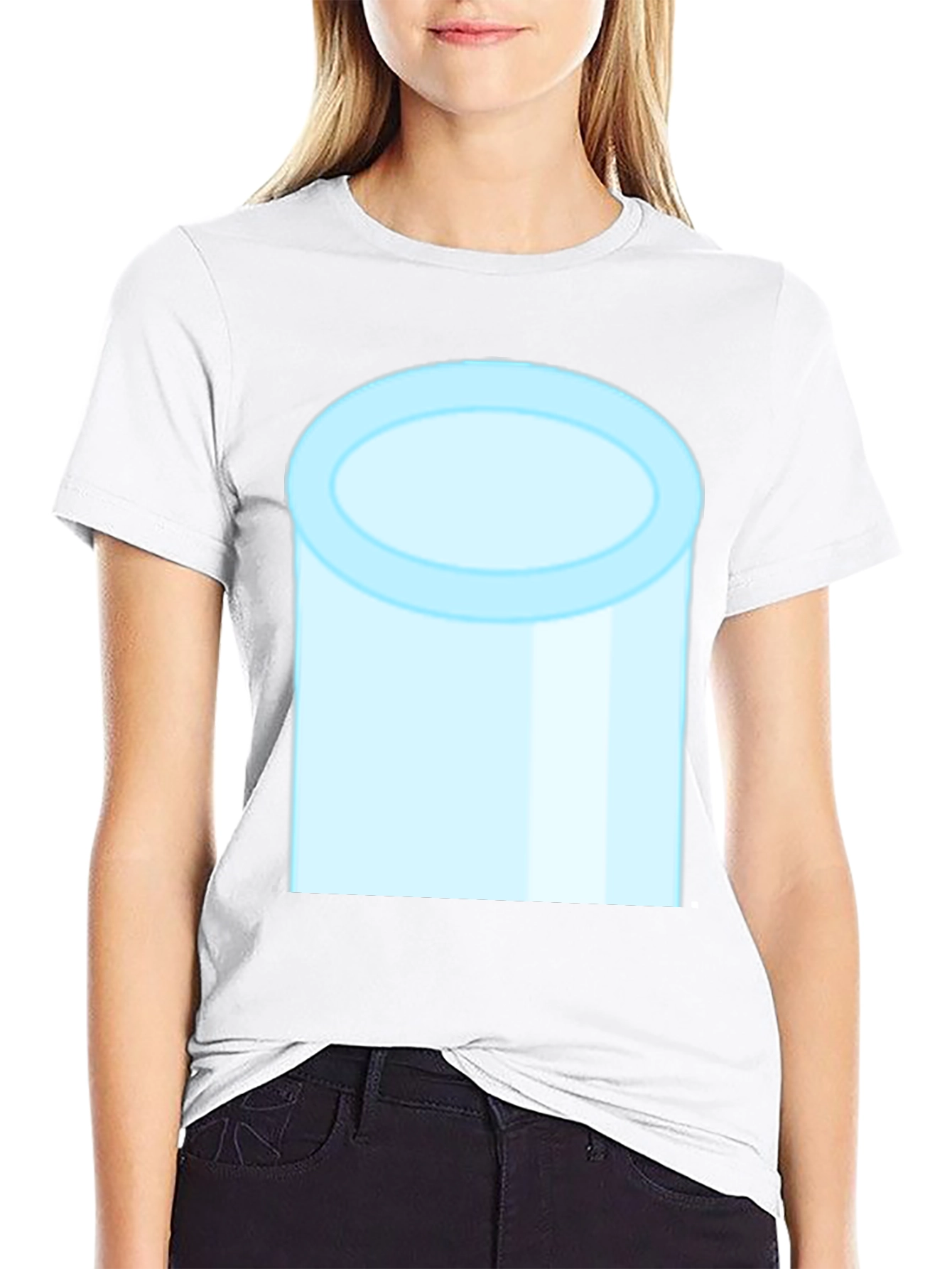Cylinder Graphic Tee - Modern Minimalist Design