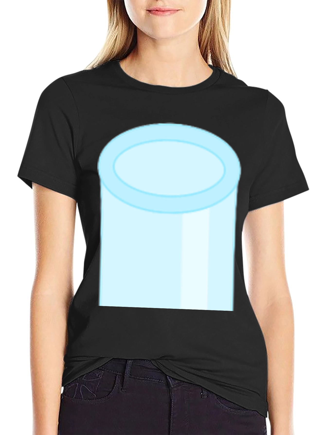 Cylinder Graphic Tee - Modern Minimalist Design