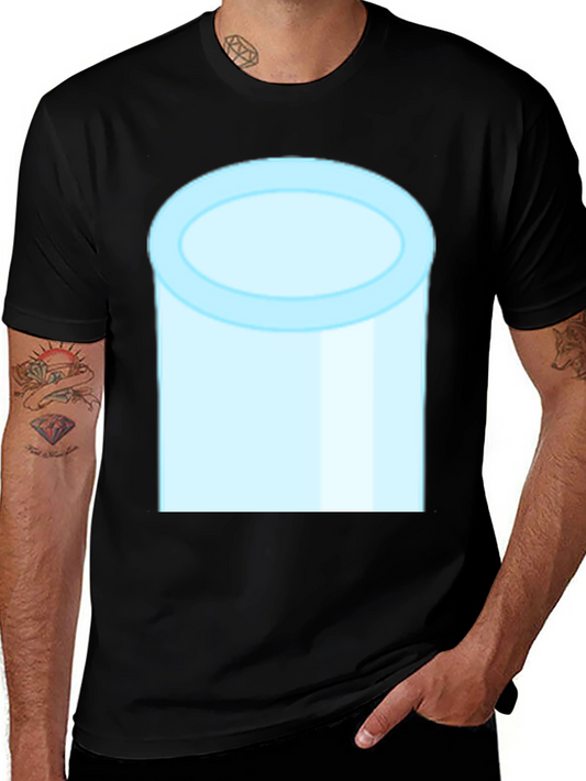 Cylinder Graphic Tee - Modern Minimalist Design