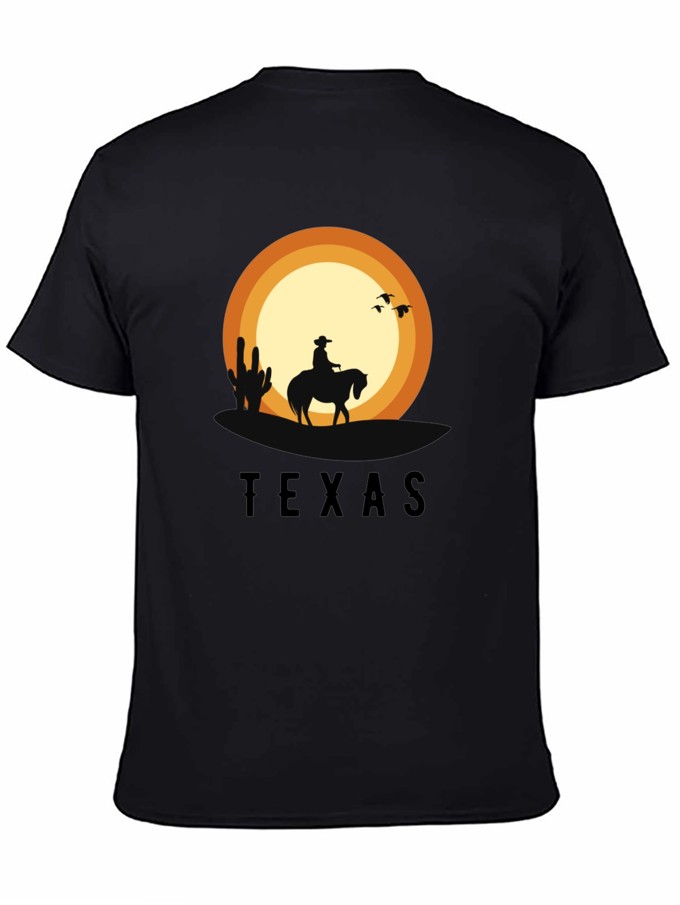 Texas Sunset Cowboy Graphic T-Shirt
