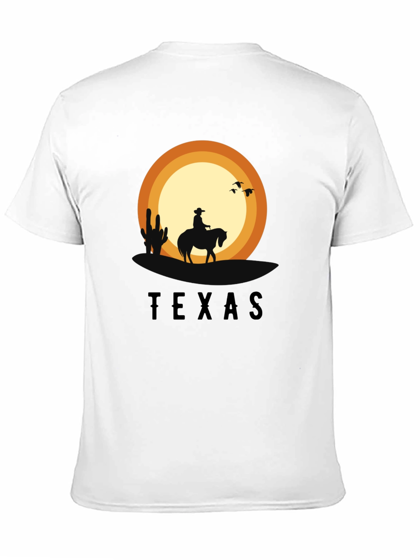 Texas Sunset Cowboy Graphic T-Shirt
